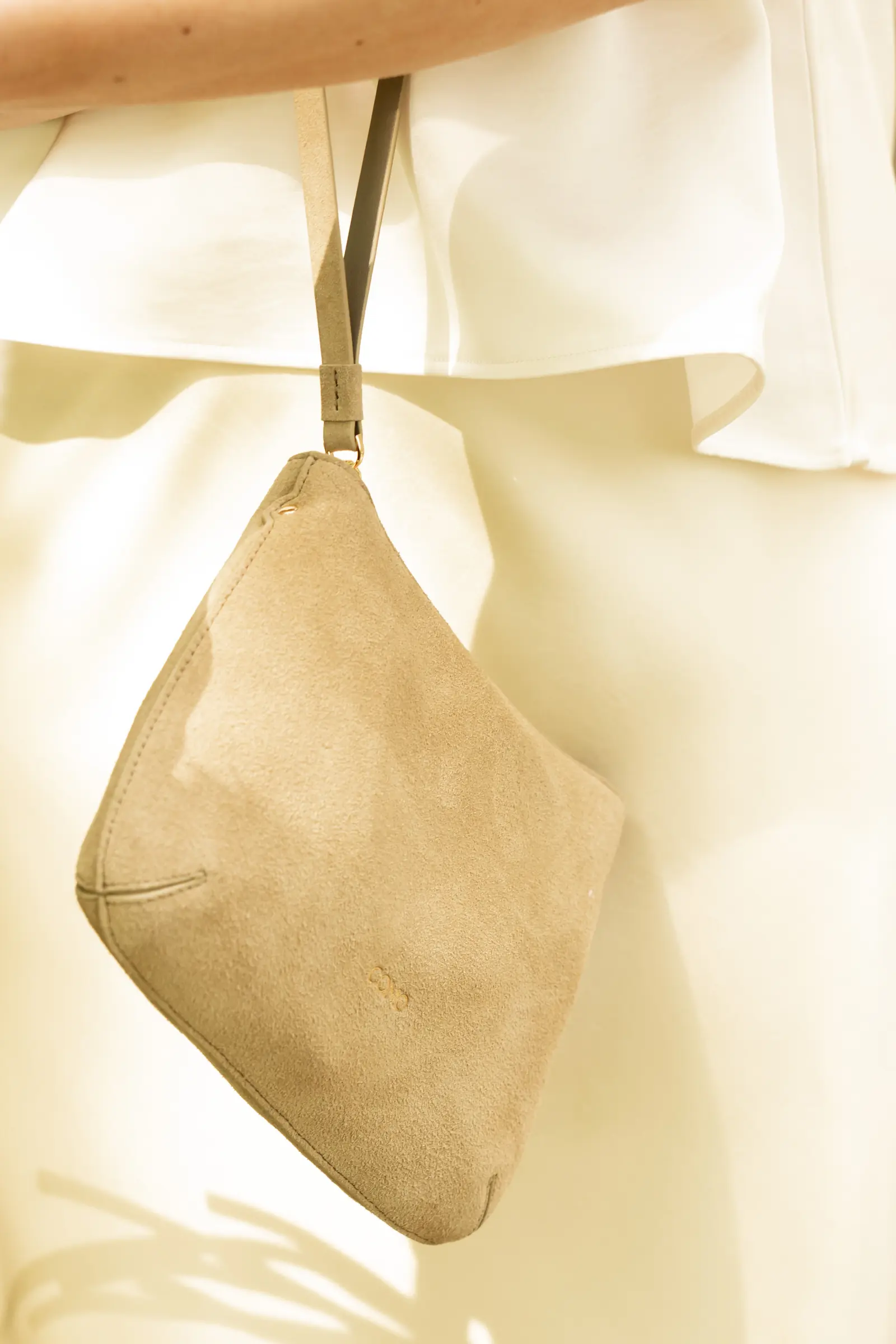 Fasano Clutch Suede Camel